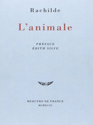 cover image of L'animale